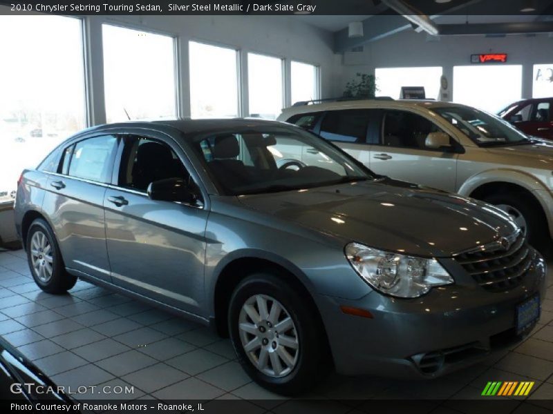 Silver Steel Metallic / Dark Slate Gray 2010 Chrysler Sebring Touring Sedan