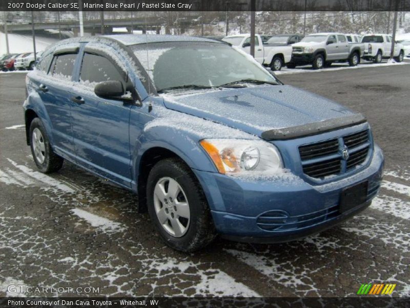 Marine Blue Pearl / Pastel Slate Gray 2007 Dodge Caliber SE