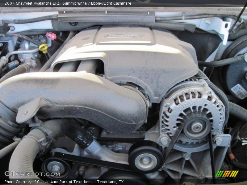 Summit White / Ebony/Light Cashmere 2007 Chevrolet Avalanche LTZ