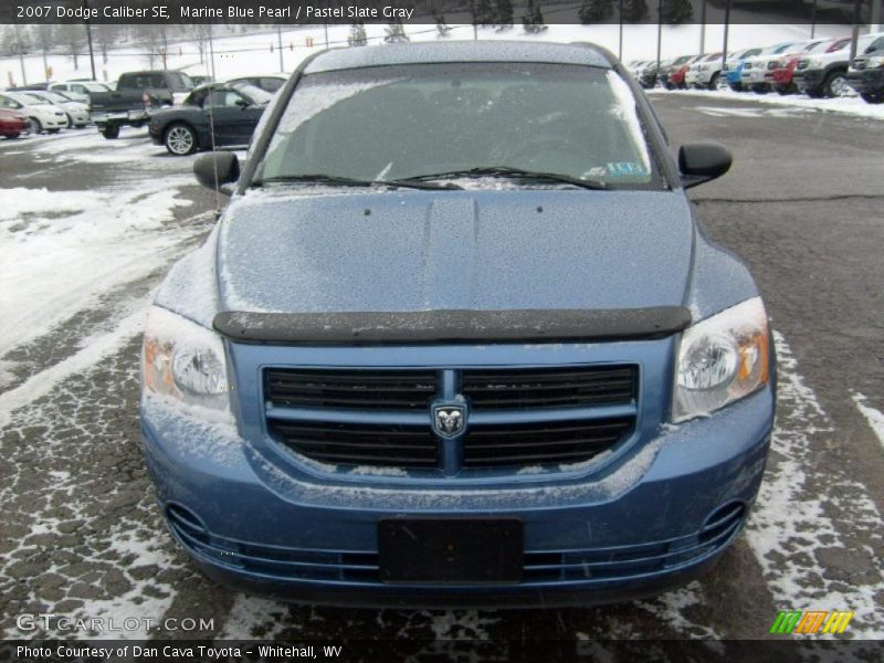 Marine Blue Pearl / Pastel Slate Gray 2007 Dodge Caliber SE