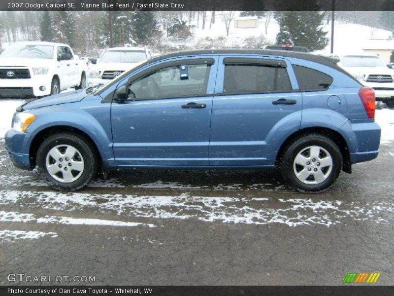 Marine Blue Pearl / Pastel Slate Gray 2007 Dodge Caliber SE