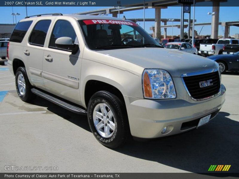 Gold Mist Metallic / Light Tan 2007 GMC Yukon SLE