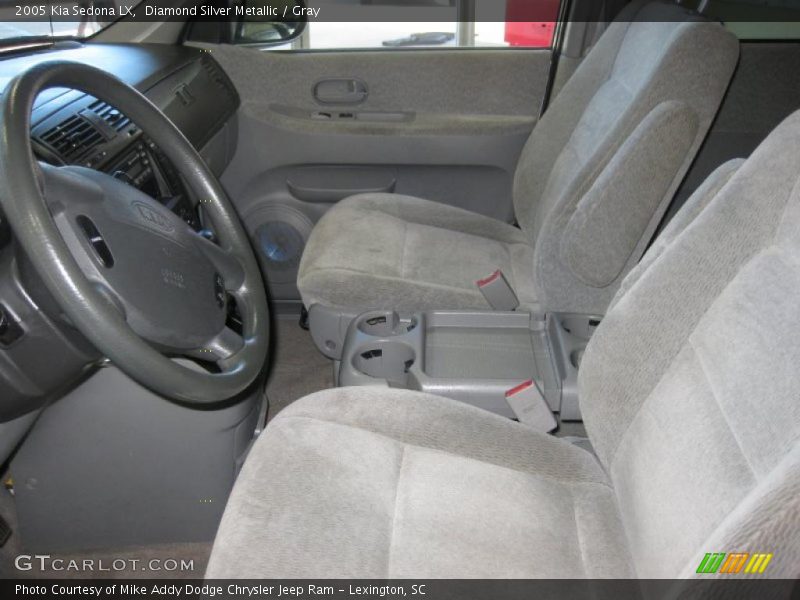 Diamond Silver Metallic / Gray 2005 Kia Sedona LX