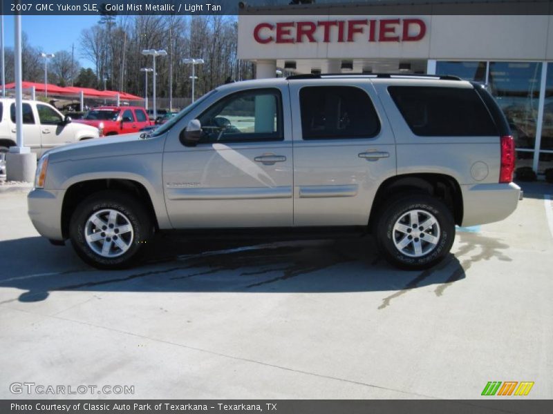Gold Mist Metallic / Light Tan 2007 GMC Yukon SLE