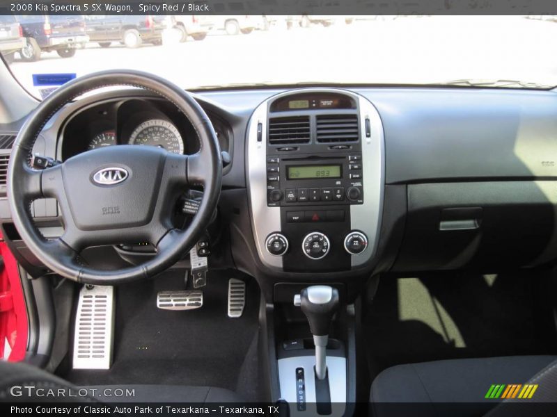 Spicy Red / Black 2008 Kia Spectra 5 SX Wagon
