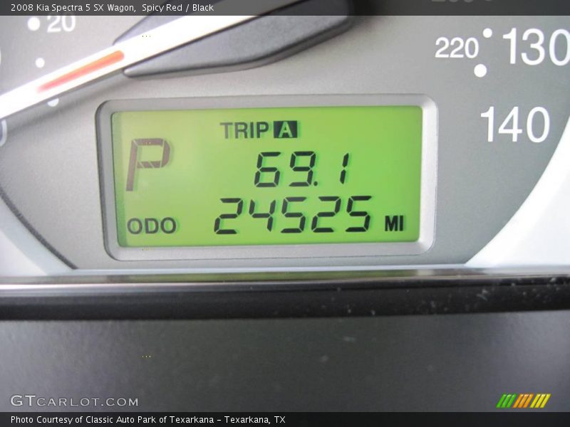 Spicy Red / Black 2008 Kia Spectra 5 SX Wagon