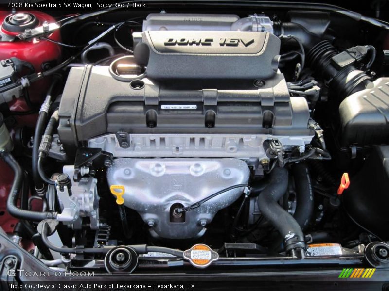 Spicy Red / Black 2008 Kia Spectra 5 SX Wagon
