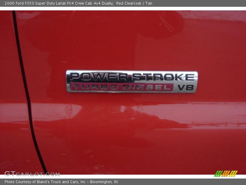 Red Clearcoat / Tan 2006 Ford F350 Super Duty Lariat FX4 Crew Cab 4x4 Dually