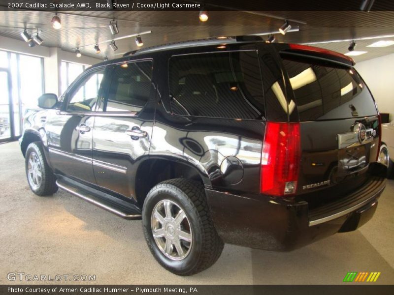 Black Raven / Cocoa/Light Cashmere 2007 Cadillac Escalade AWD