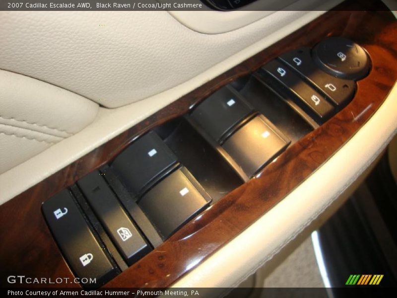 Black Raven / Cocoa/Light Cashmere 2007 Cadillac Escalade AWD