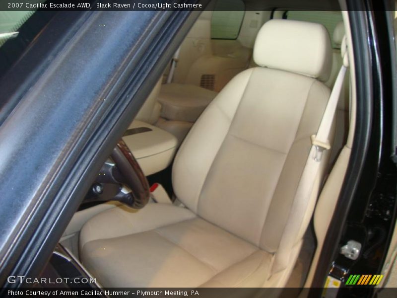 Black Raven / Cocoa/Light Cashmere 2007 Cadillac Escalade AWD