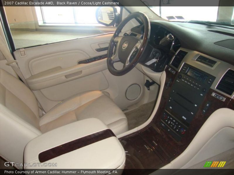 Black Raven / Cocoa/Light Cashmere 2007 Cadillac Escalade AWD