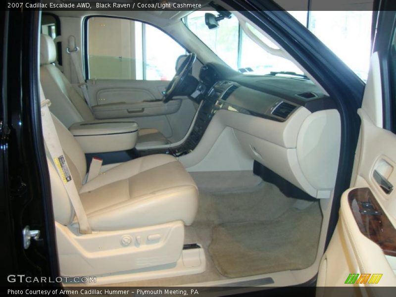 Black Raven / Cocoa/Light Cashmere 2007 Cadillac Escalade AWD