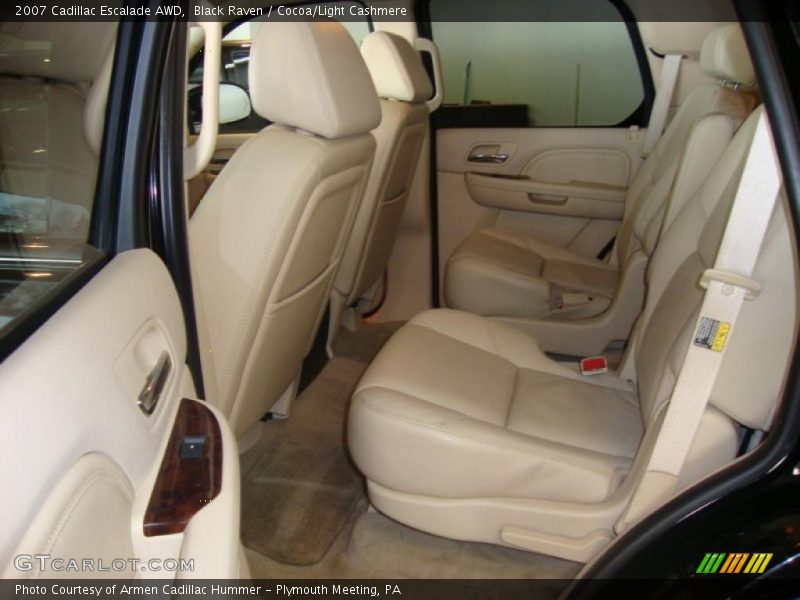 Black Raven / Cocoa/Light Cashmere 2007 Cadillac Escalade AWD