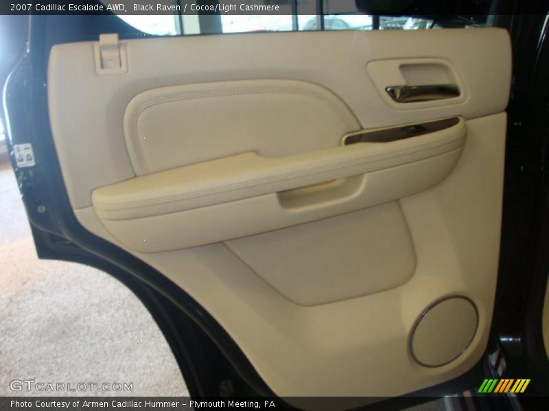 Black Raven / Cocoa/Light Cashmere 2007 Cadillac Escalade AWD