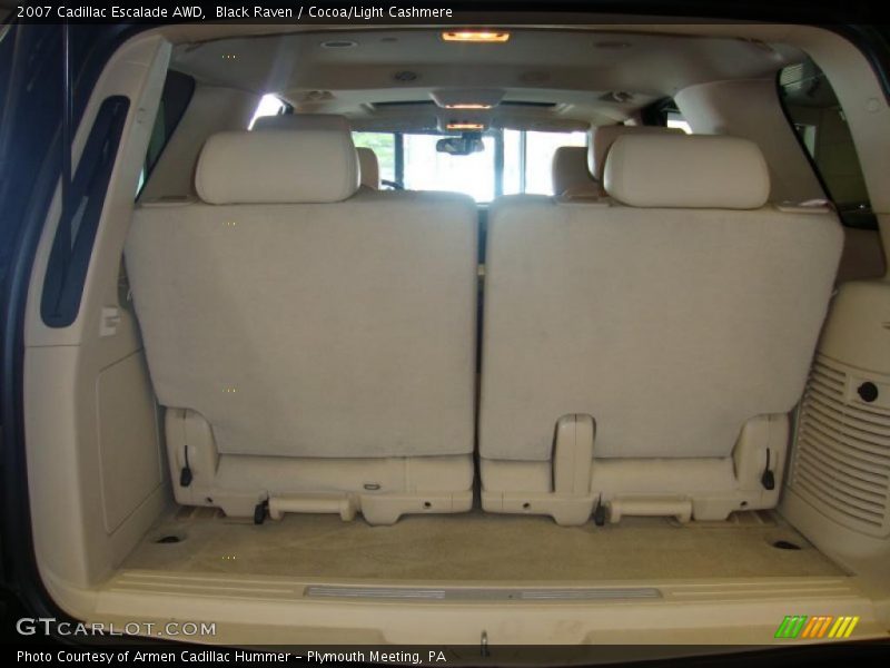 Black Raven / Cocoa/Light Cashmere 2007 Cadillac Escalade AWD