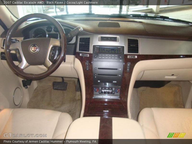 Black Raven / Cocoa/Light Cashmere 2007 Cadillac Escalade AWD