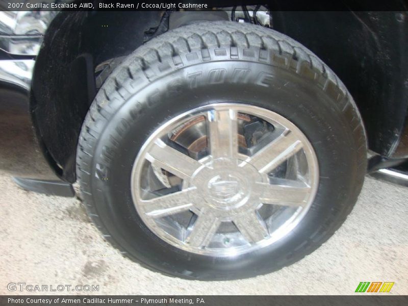 Black Raven / Cocoa/Light Cashmere 2007 Cadillac Escalade AWD
