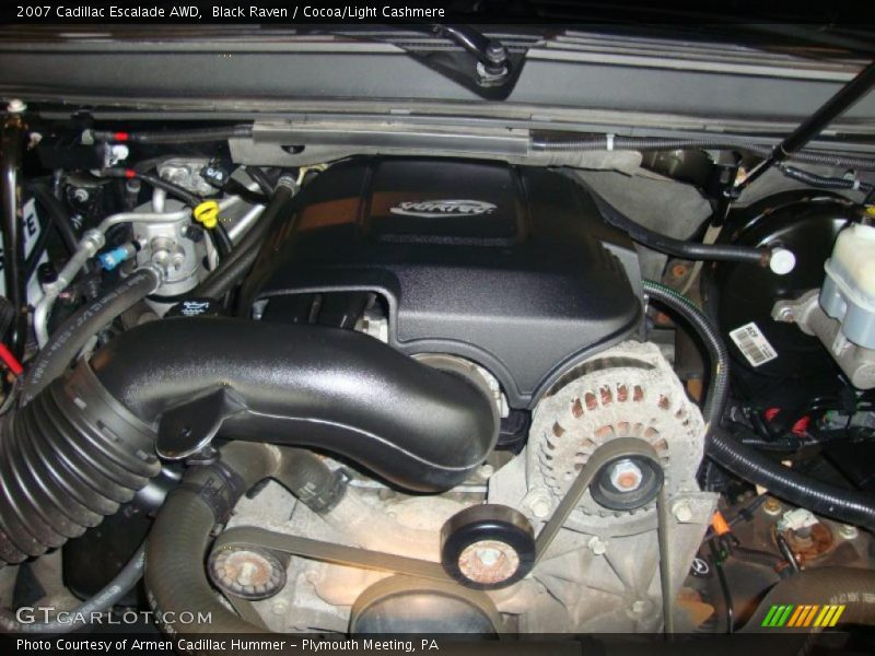 Black Raven / Cocoa/Light Cashmere 2007 Cadillac Escalade AWD