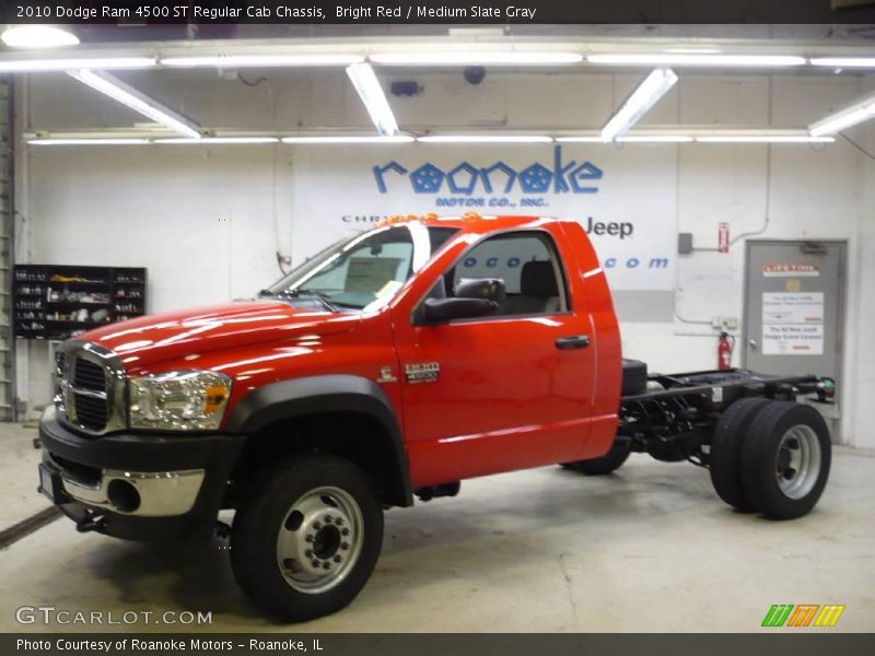 Bright Red / Medium Slate Gray 2010 Dodge Ram 4500 ST Regular Cab Chassis