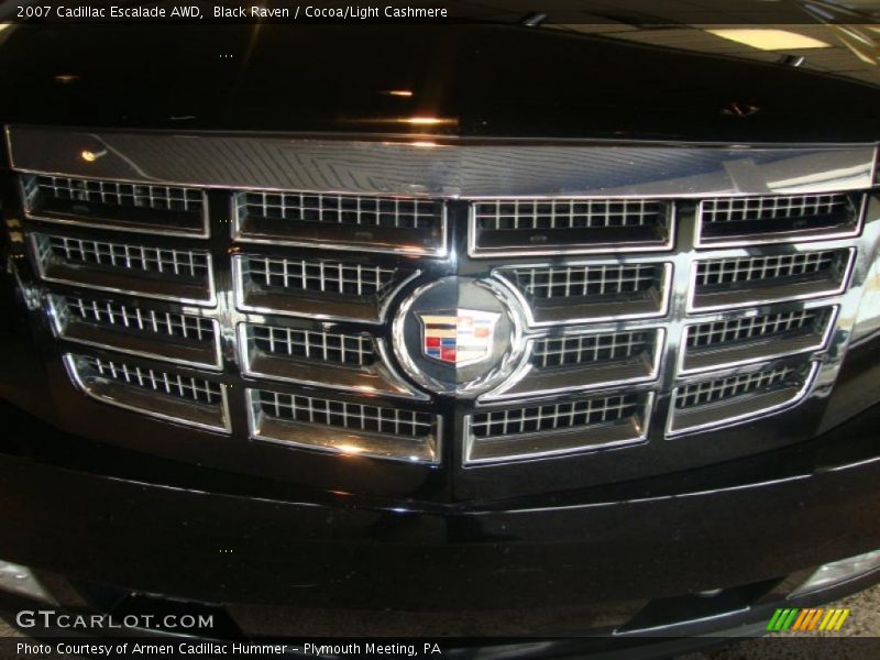 Black Raven / Cocoa/Light Cashmere 2007 Cadillac Escalade AWD