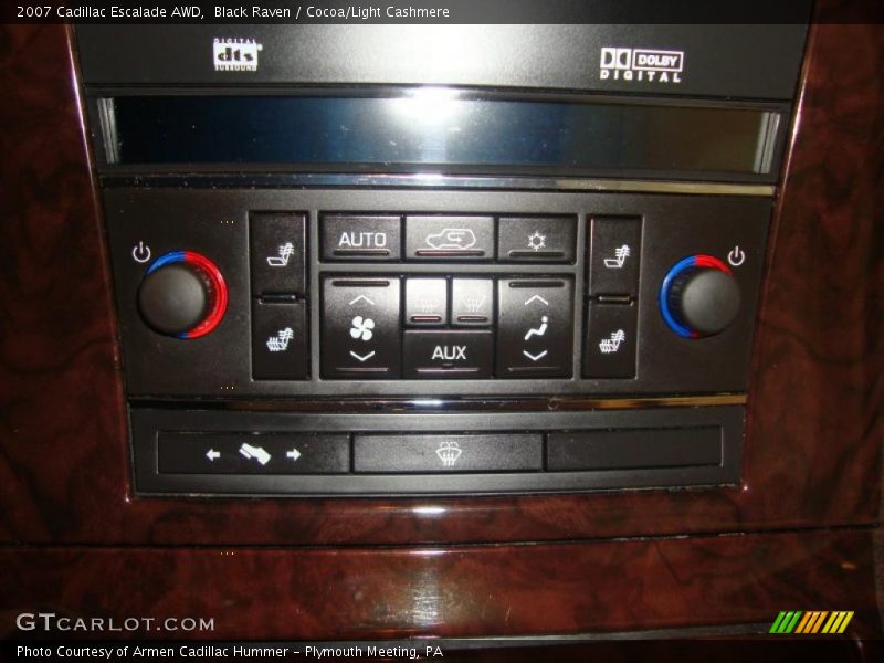 Black Raven / Cocoa/Light Cashmere 2007 Cadillac Escalade AWD