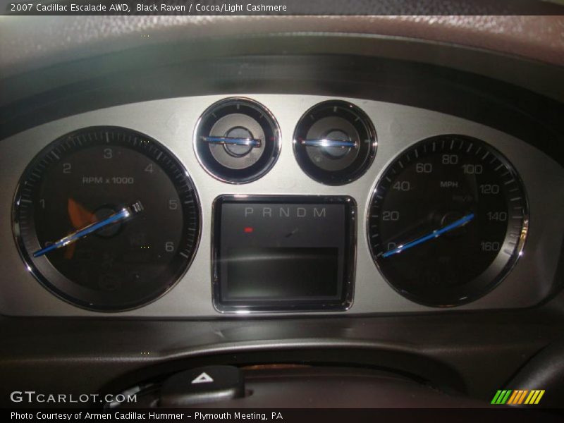 Black Raven / Cocoa/Light Cashmere 2007 Cadillac Escalade AWD