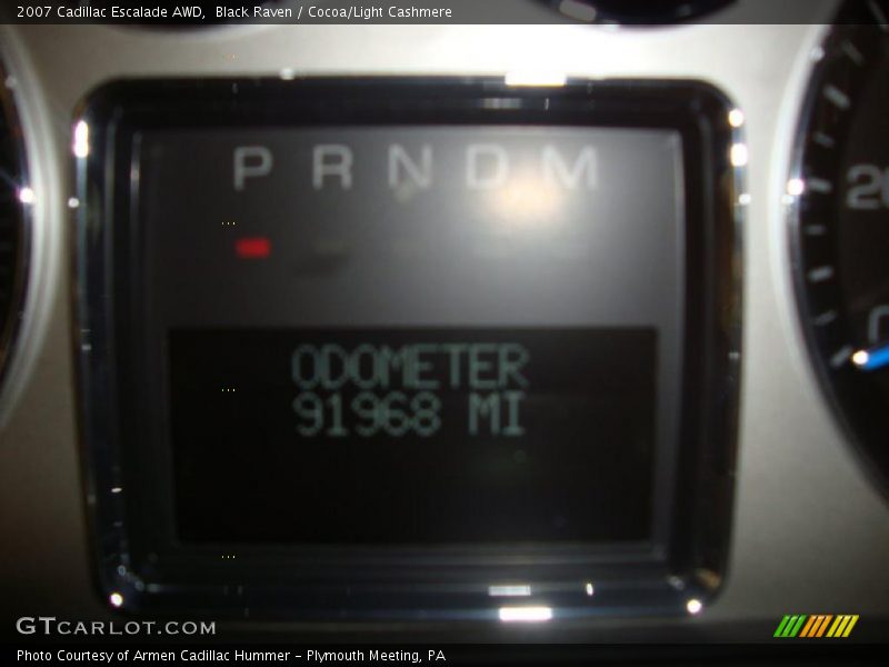 Black Raven / Cocoa/Light Cashmere 2007 Cadillac Escalade AWD
