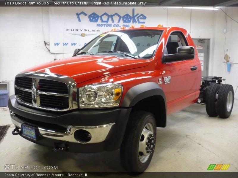 Bright Red / Medium Slate Gray 2010 Dodge Ram 4500 ST Regular Cab Chassis