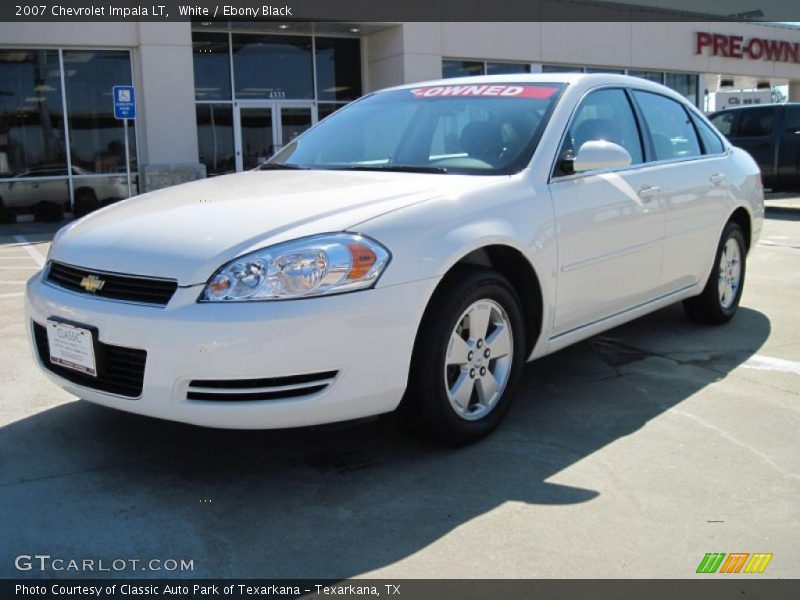 White / Ebony Black 2007 Chevrolet Impala LT