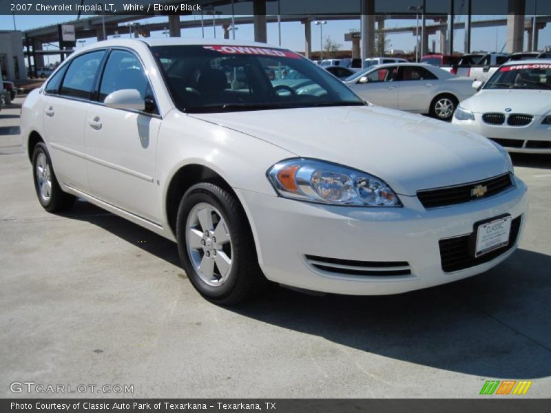 White / Ebony Black 2007 Chevrolet Impala LT