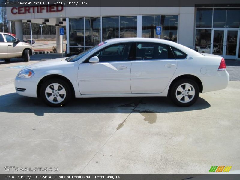 White / Ebony Black 2007 Chevrolet Impala LT