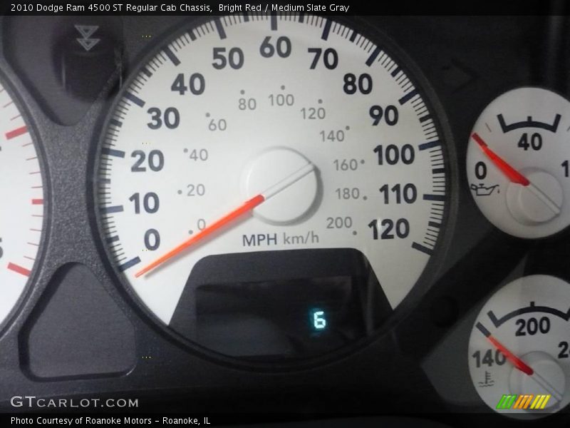 Bright Red / Medium Slate Gray 2010 Dodge Ram 4500 ST Regular Cab Chassis