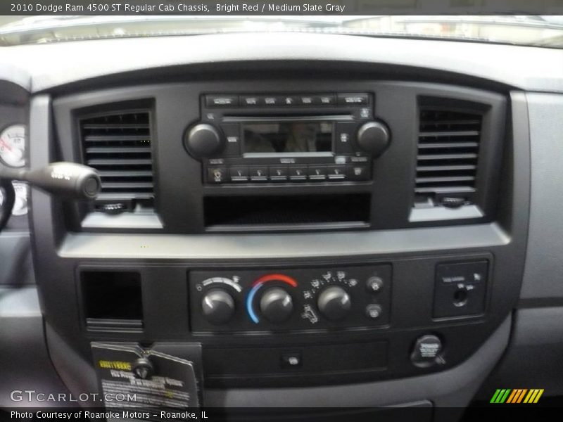 Bright Red / Medium Slate Gray 2010 Dodge Ram 4500 ST Regular Cab Chassis