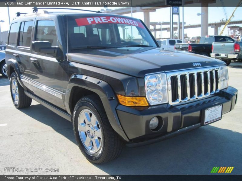 Dark Khaki Pearl / Saddle Brown 2006 Jeep Commander Limited 4x4