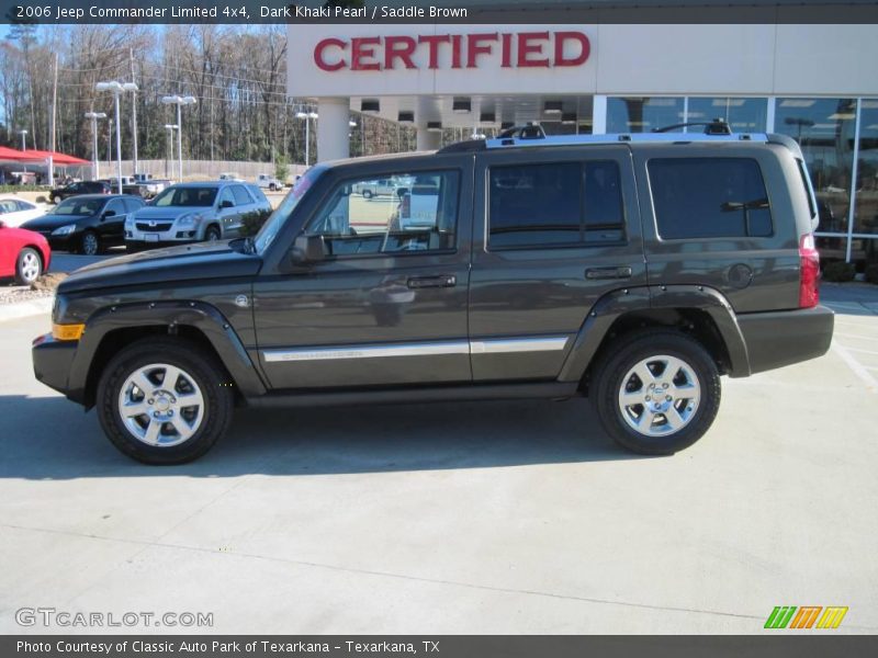 Dark Khaki Pearl / Saddle Brown 2006 Jeep Commander Limited 4x4