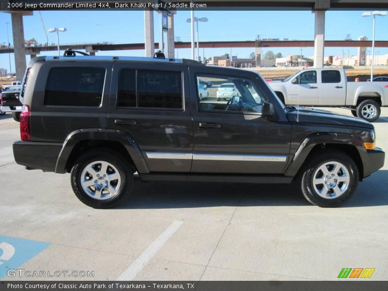 Dark Khaki Pearl / Saddle Brown 2006 Jeep Commander Limited 4x4