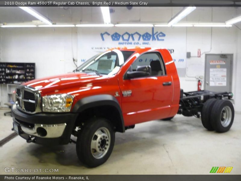 Bright Red / Medium Slate Gray 2010 Dodge Ram 4500 ST Regular Cab Chassis