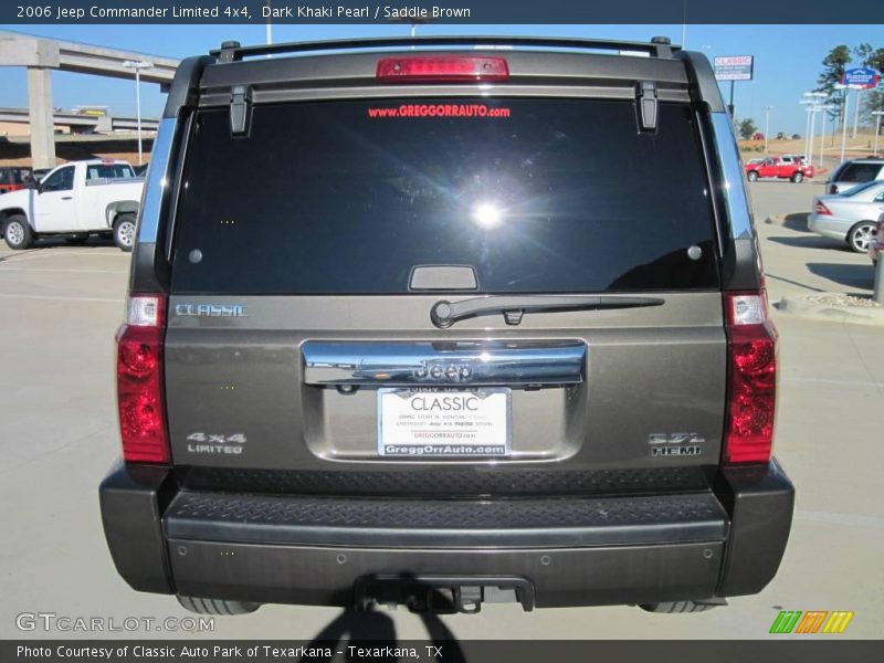 Dark Khaki Pearl / Saddle Brown 2006 Jeep Commander Limited 4x4