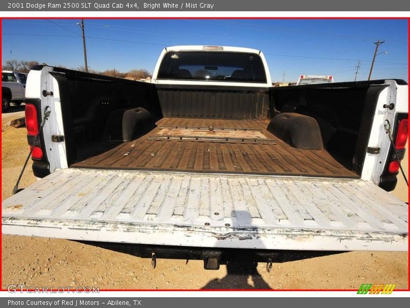 Bright White / Mist Gray 2001 Dodge Ram 2500 SLT Quad Cab 4x4