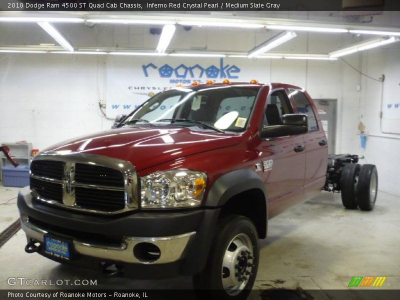 Inferno Red Crystal Pearl / Medium Slate Gray 2010 Dodge Ram 4500 ST Quad Cab Chassis