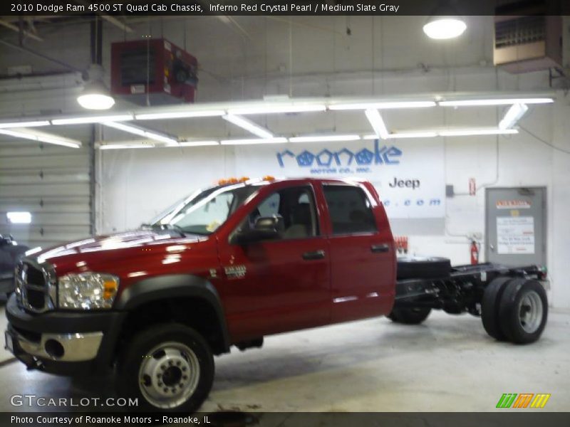 Inferno Red Crystal Pearl / Medium Slate Gray 2010 Dodge Ram 4500 ST Quad Cab Chassis