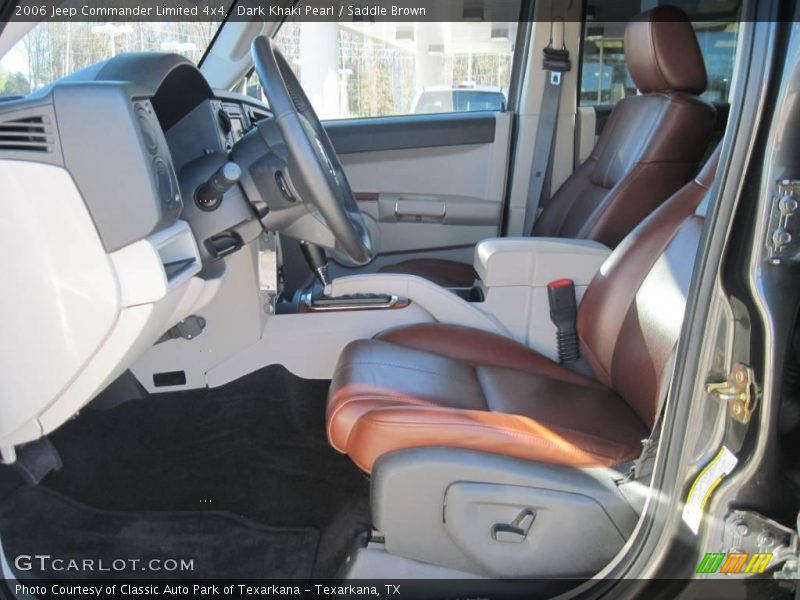Dark Khaki Pearl / Saddle Brown 2006 Jeep Commander Limited 4x4