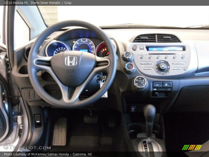 Storm Silver Metallic / Gray 2010 Honda Fit