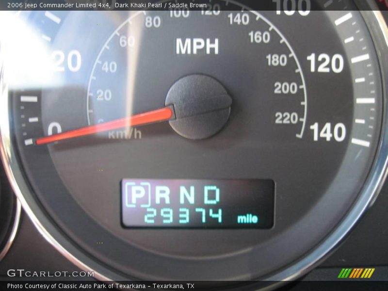 Dark Khaki Pearl / Saddle Brown 2006 Jeep Commander Limited 4x4