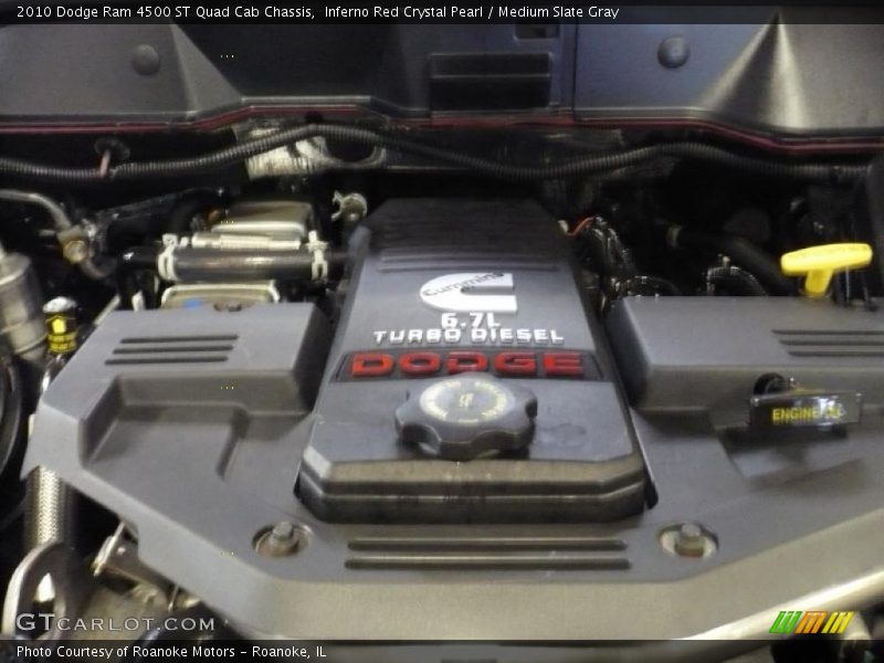 Inferno Red Crystal Pearl / Medium Slate Gray 2010 Dodge Ram 4500 ST Quad Cab Chassis