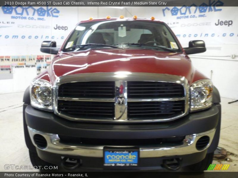 Inferno Red Crystal Pearl / Medium Slate Gray 2010 Dodge Ram 4500 ST Quad Cab Chassis