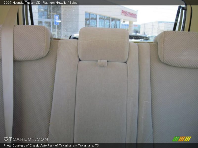 Platinum Metallic / Beige 2007 Hyundai Tucson SE