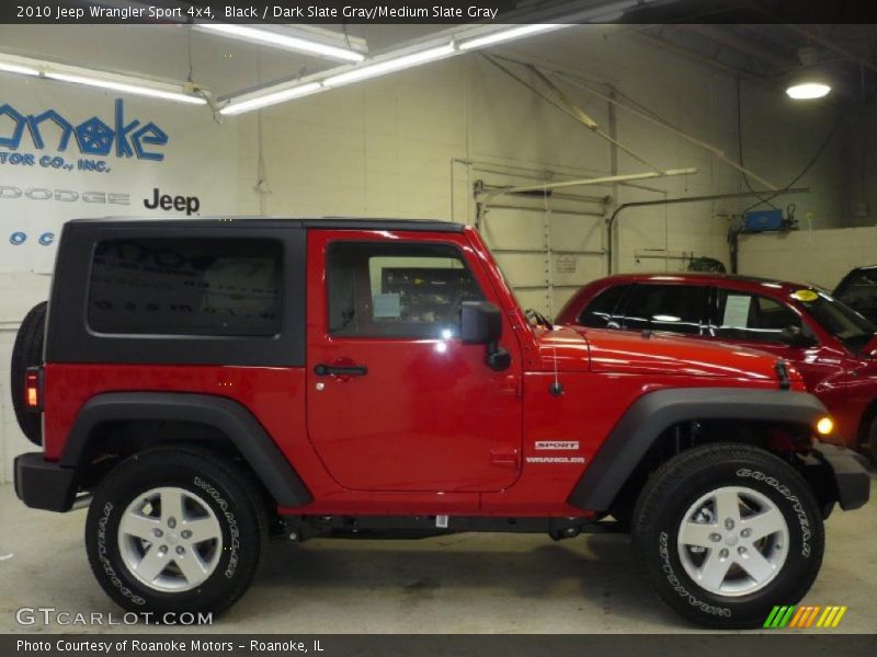 Black / Dark Slate Gray/Medium Slate Gray 2010 Jeep Wrangler Sport 4x4