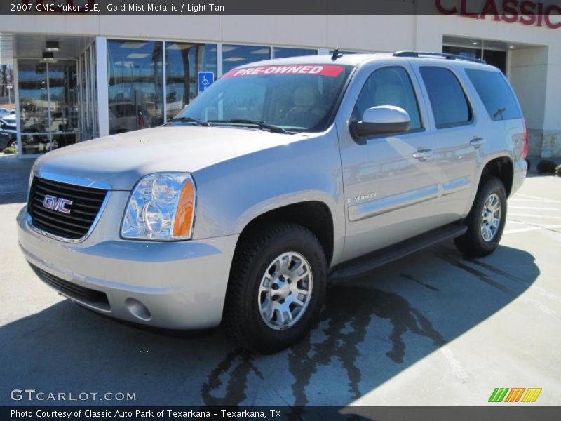 Gold Mist Metallic / Light Tan 2007 GMC Yukon SLE